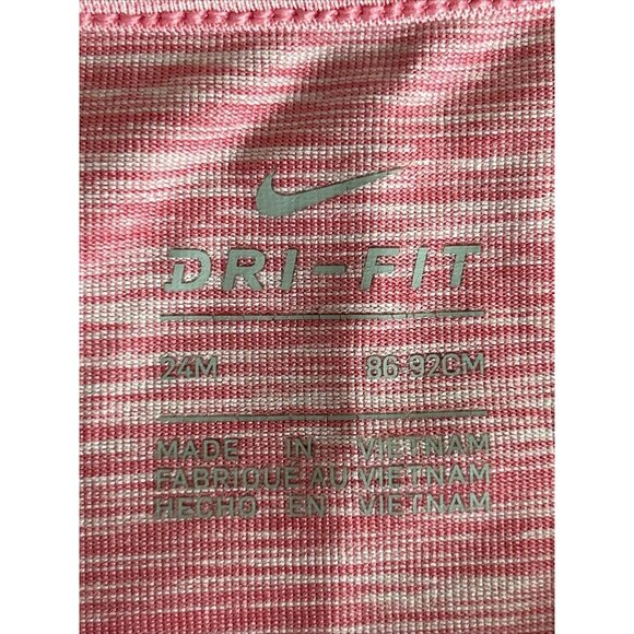 Nike Dri Fit Performance Neon Pink Long Sleeve Athletic Top Crossover 24 months - Picture 3 of 4